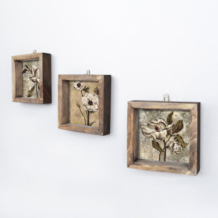 Wallity UKZM002 Cuadro Decorativo enmarcado de 3 piezas